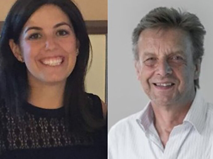 NNN Executive Committee members Leah Wohlgemuth (Sightsavers) and Prof KH Martin Kollmann (CBM) 
